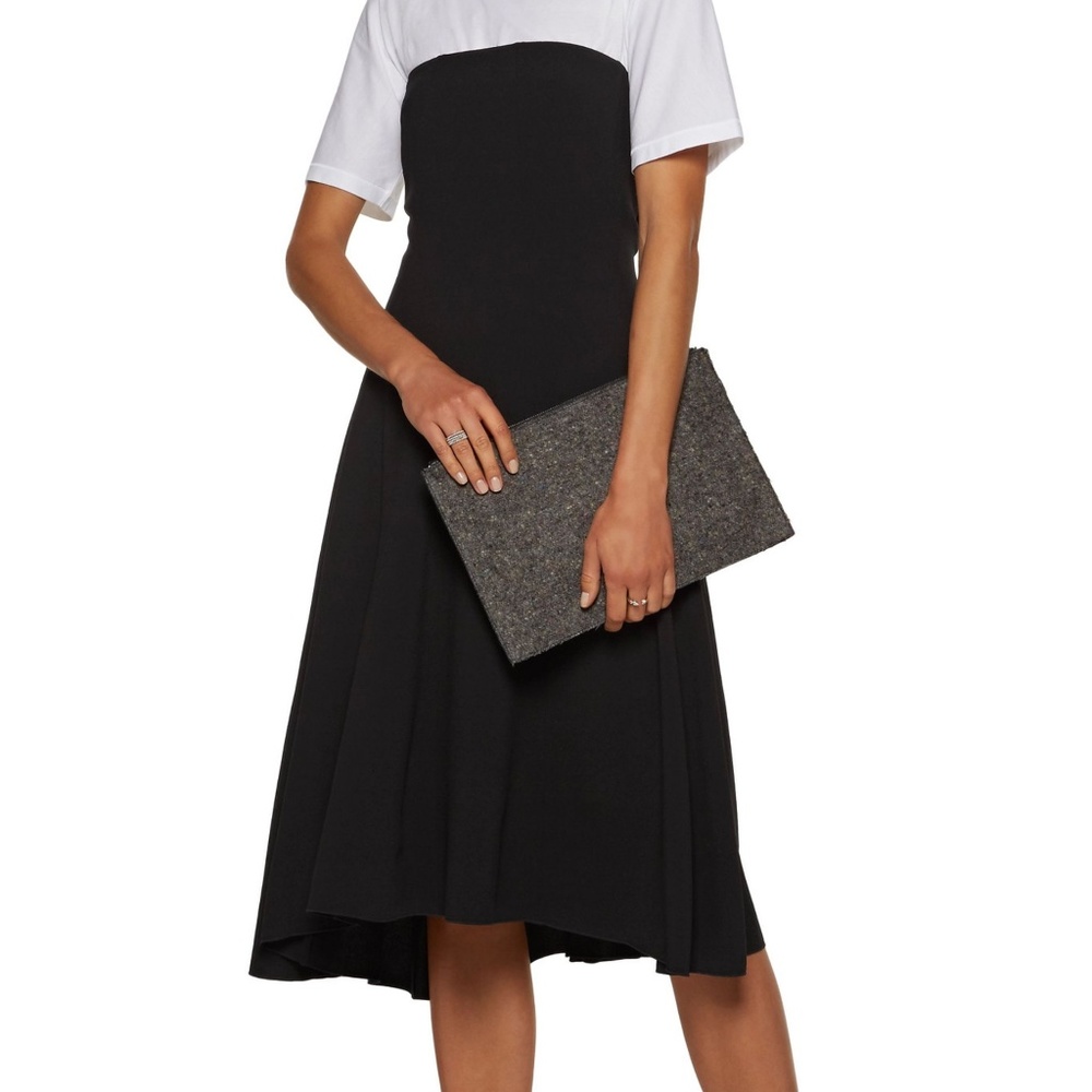 Theory Rosina Crepe Strapless Dress 8 NWT